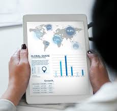 Tableta que muestra información